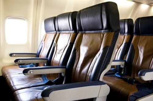 premium economy seats on an airplane